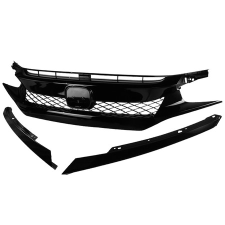SPEC-D TUNING Honda Civic Type R Style Grille 16-Up HG-CV16A-BN
